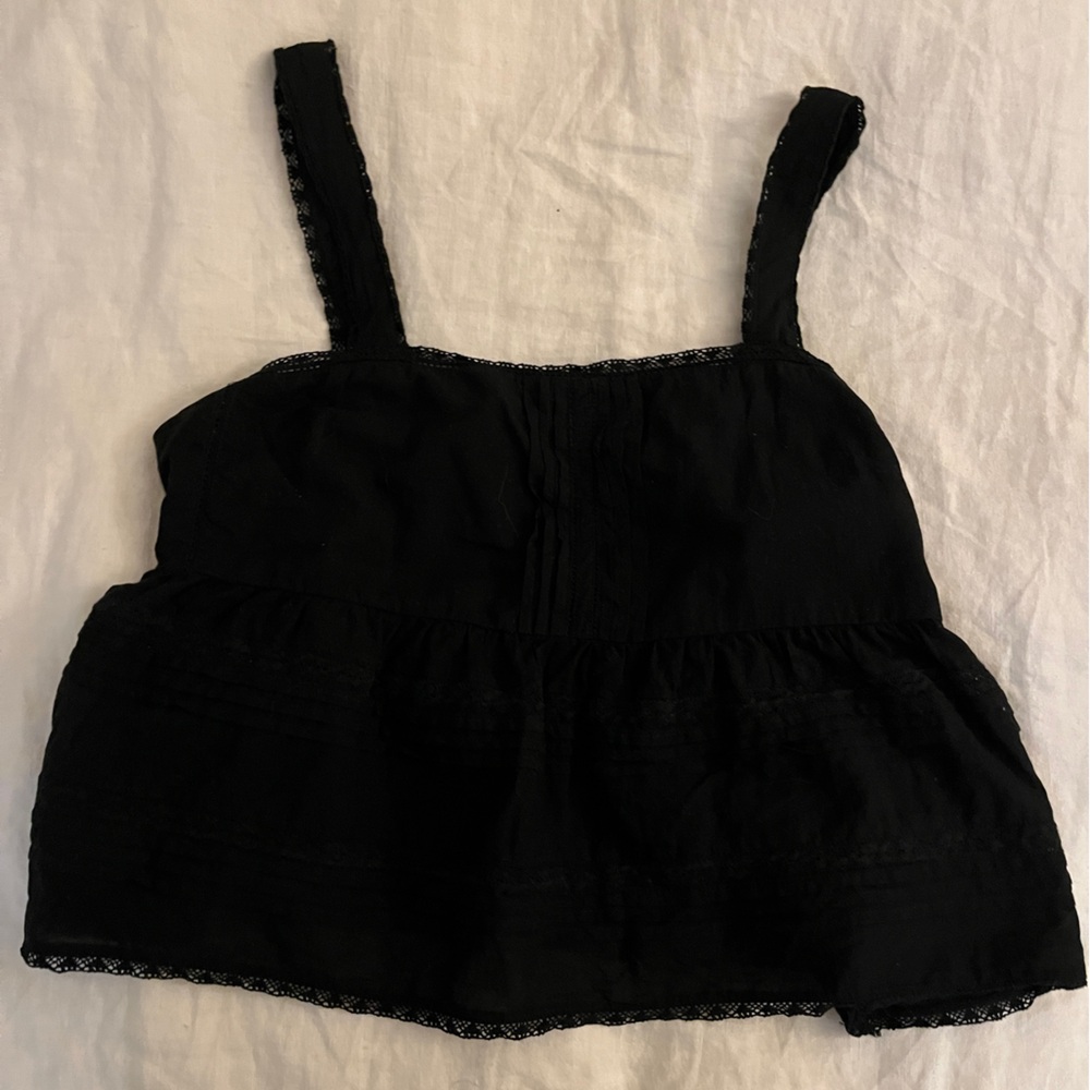 Aritzia Little Moon cotton eyelet tank